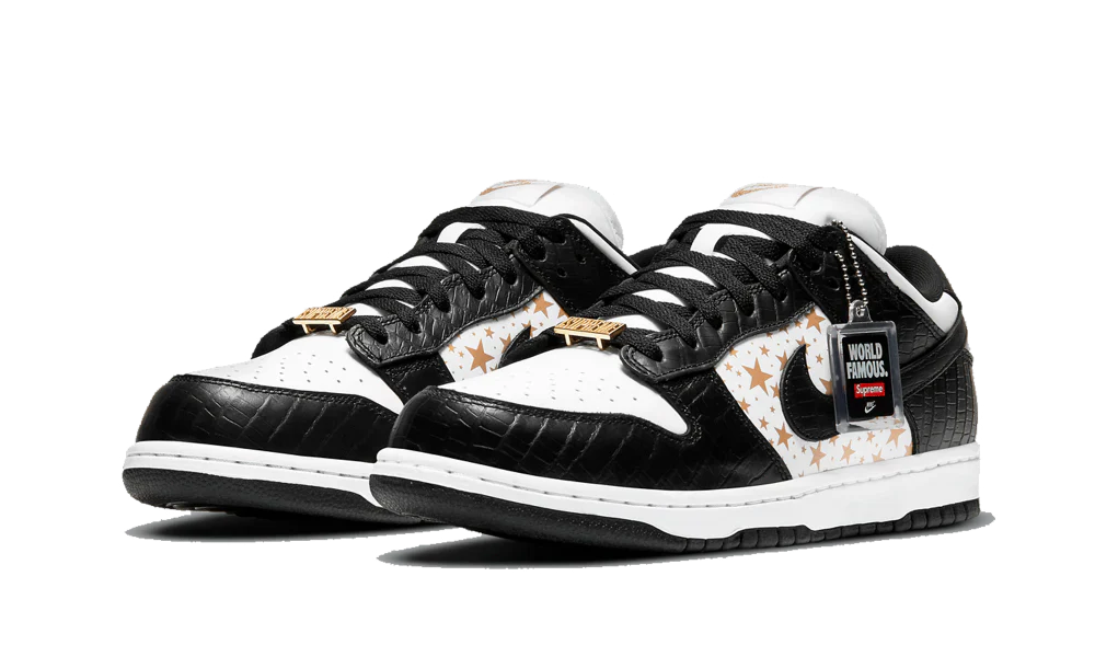 Nike SB Dunk Low Supreme Stars Black
