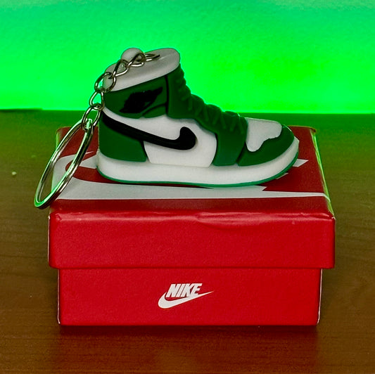 Portachiavi Sneakers Gomma Jordan 1 High Lucky Green