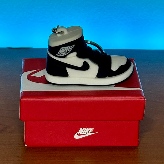 Portachiavi Sneakers Gomma Jordan 1 High Black&White