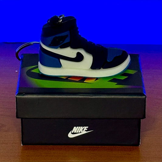 Portachiavi Sneakers Gomma Jordan 1 High Obsidian
