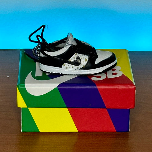 Portachiavi Sneakers PVC Dunk Low Supreme Stars Black