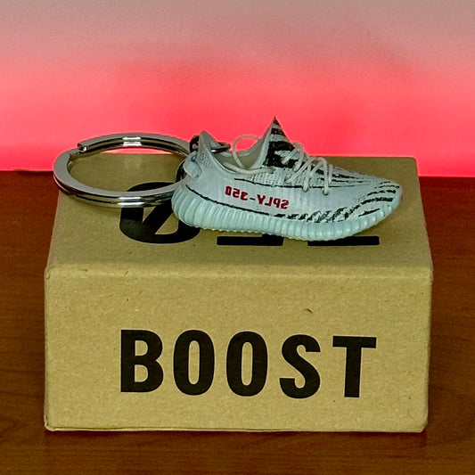 Portachiavi Sneakers PVC Yeezy Boost 350 Zebra
